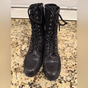 Balera dancewear glitter combat boots